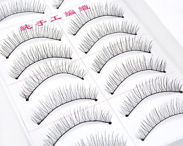 10 Pack Natural Look Faux Eyelashes for Stunning Eyes