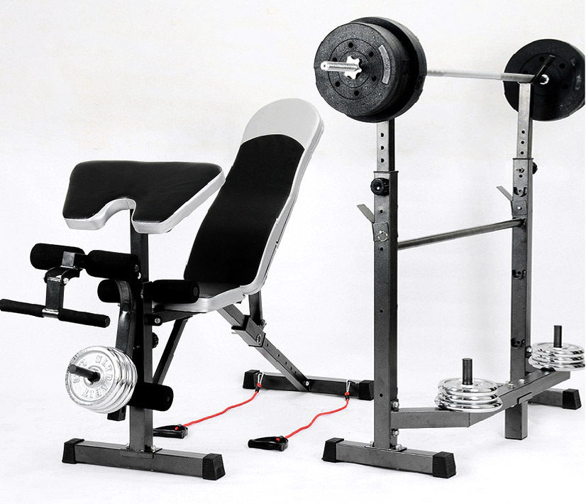 Ultimate 5 In 1 Multi-Station Weight Bench Press Home Gym Fitness Equipment