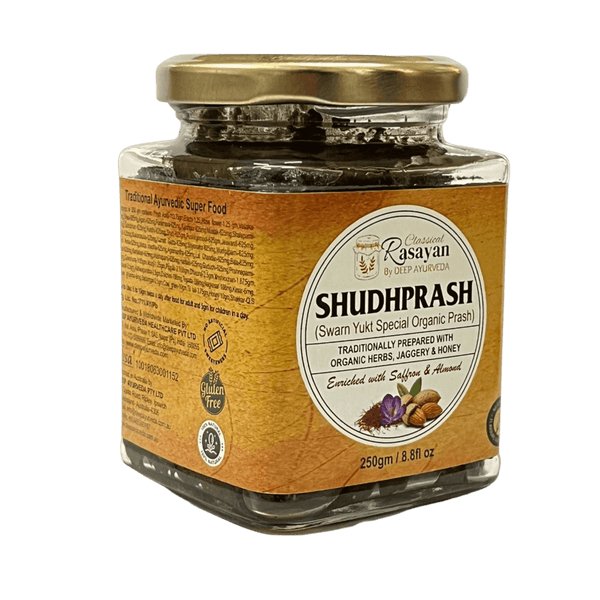 ShudhPrash Organic Chyawanprash - Traditional Ayurvedic Superfood 250gm - Pack of 2 - yourgifts.com.au