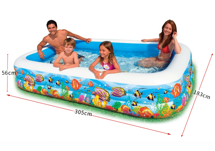 Intex Family Inflatable Swimming Pool for Backyard Fun