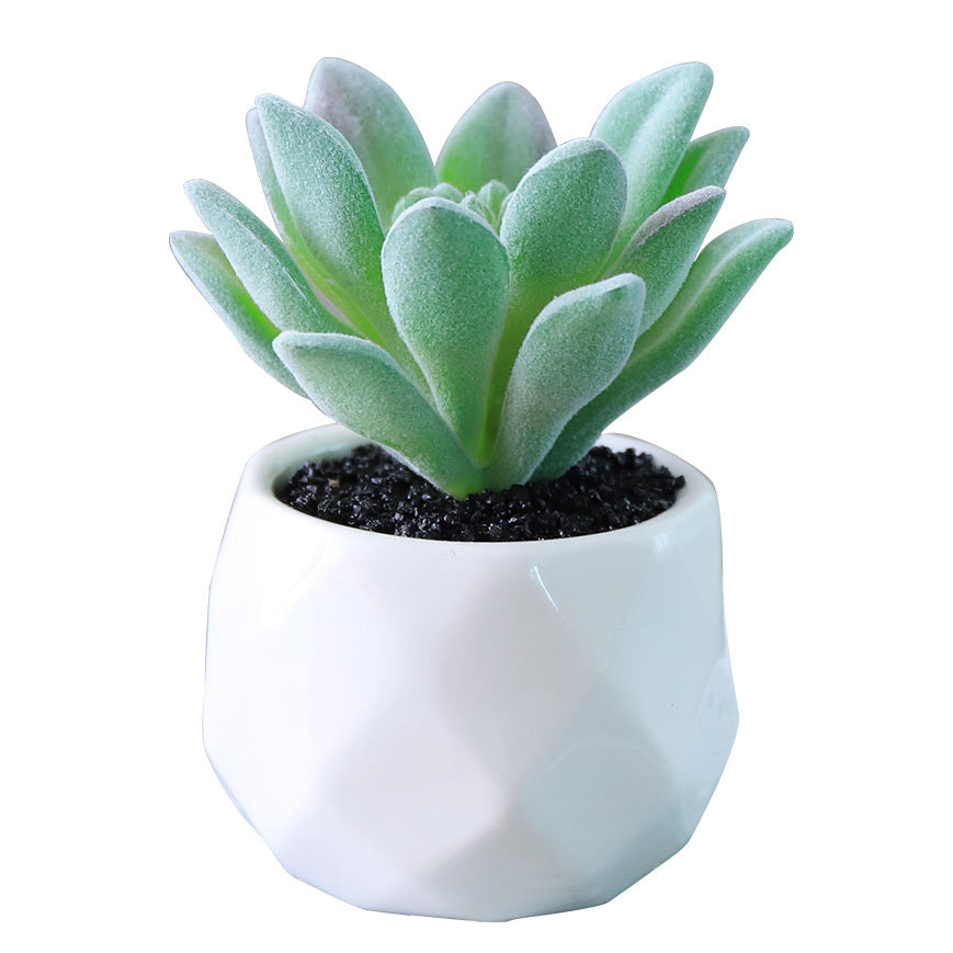 Small Lifelike Artificial Succulent Plant for Home Decor