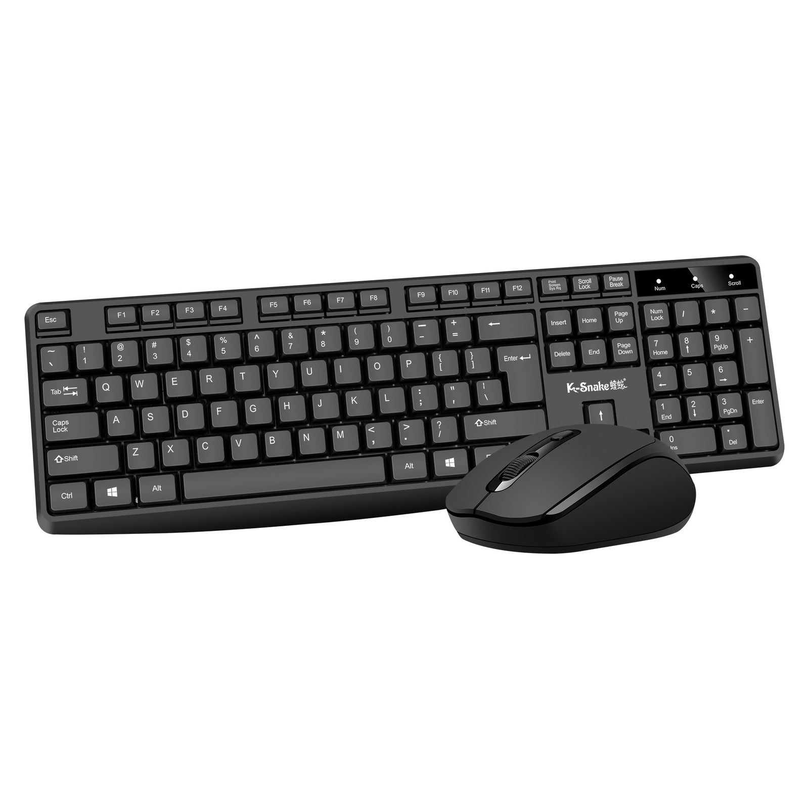 Full Size Professional Wireless Keyboard and Mouse Combo Set for Office Use