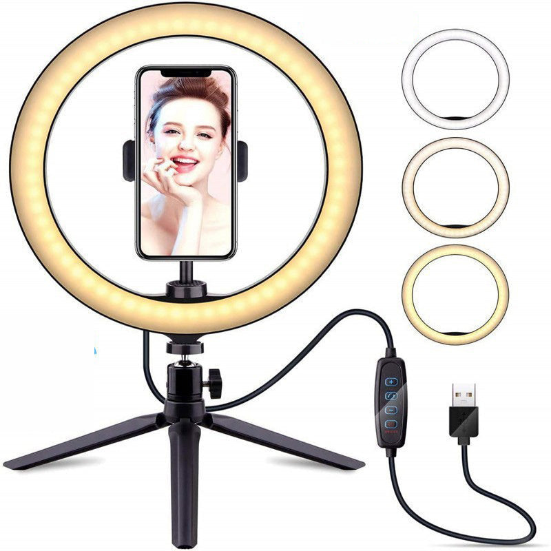 12" LED Large Ring Light with Adjustable Tripod and Phone Holder for Perfect Selfies